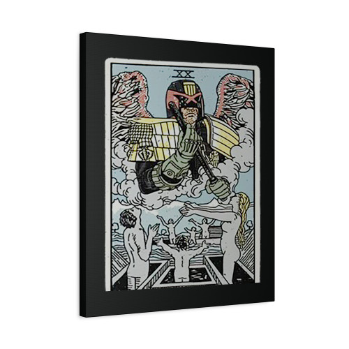 Judgement Judge Dredd Tarot Card Canvas Print Poster