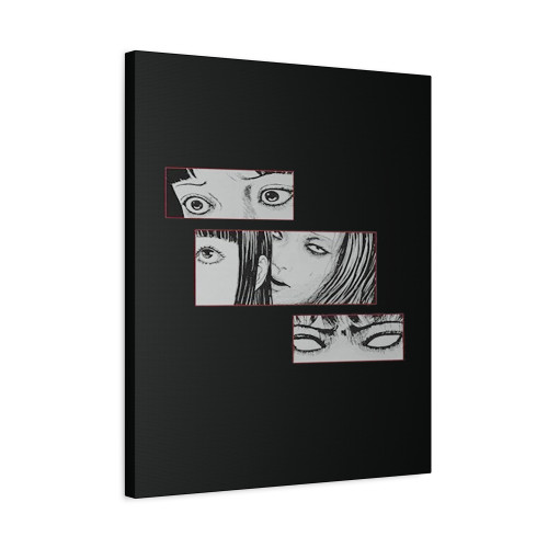 Junji Ito Girls Eyes Anime Canvas Print Poster