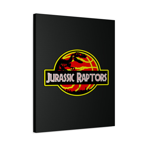 Jurassic Raptors Canvas Print Poster