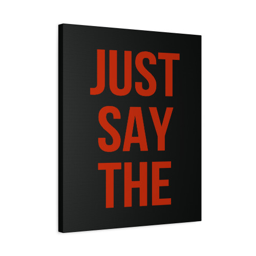 Just Say The Word Shazam Canvas Print Poster