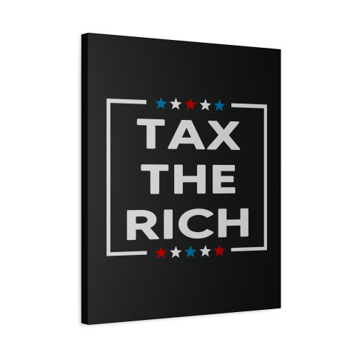 Tax The Rich Aoc Star Canvas Print Poster