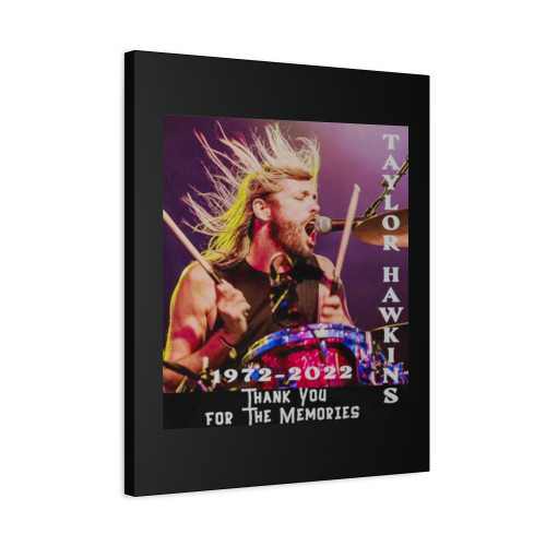 Taylor Hawkins Drummer Fans Rip Taylor Hawkins Thank You For The Memories Canvas Print Poster