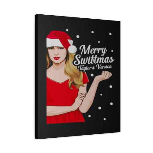 Taylor Swift Merry Swiftmas Taylors Version Christmas Canvas Print Poster