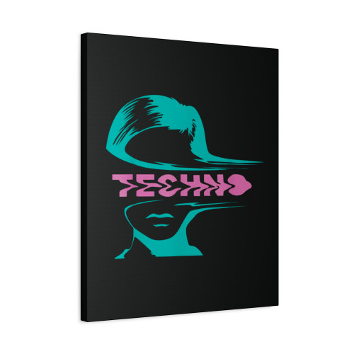 Techno Music Techno Fan Musician Deejay Canvas Print Poster