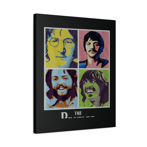 The Beatles Portrait Box Up Retro Rock Band Canvas Print Poster The Beatles Portrait Box Up Retro Rock Band Canvas Print Poster