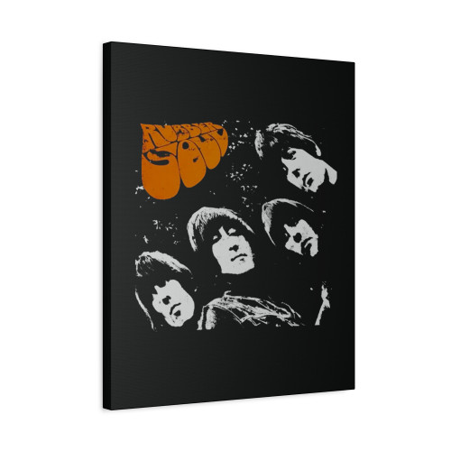 The Beatles Rubber Soul Logo Rock Band Canvas Print Poster