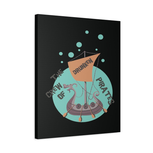 The Crew Of Pirates Drunken Vikings Canvas Print Poster