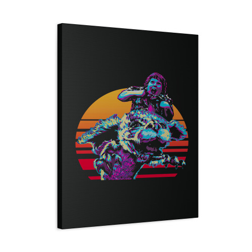 The Goonies And Falkor Neverending Story Vintage Canvas Print Poster