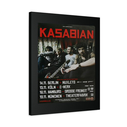 Kasabian Live In The West Tour 2011 Canvas Print Poster