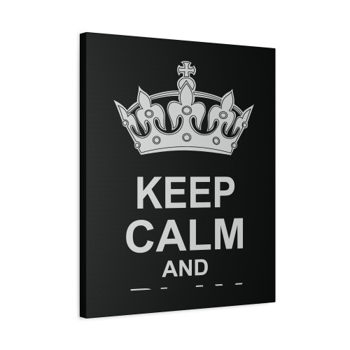 Keep Calm And Play Tai Chi Canvas Print Poster