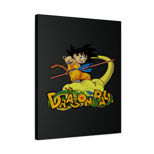 Kid Goku Nimbus Canvas Print Poster
