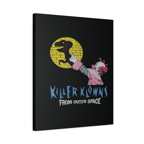 Killer Klowns From Outer Space Shadow Puppet Canvas Print Poster