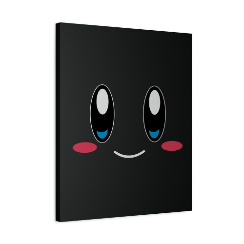 Kirby Face Classic Retro Gaming Canvas Print Poster