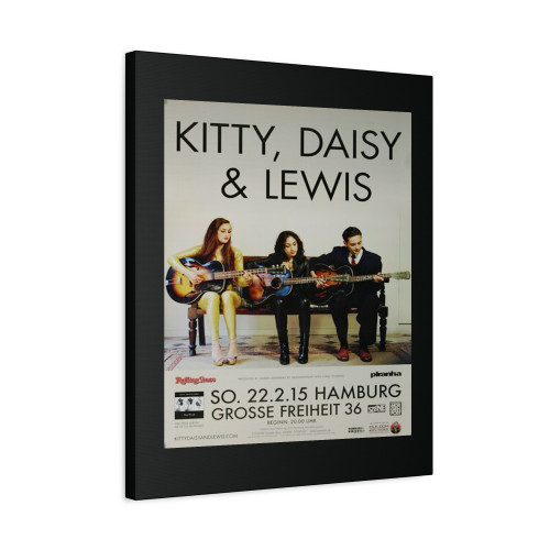 Kitty Daisy & Lewis The Third Hamburg 2015 Canvas Print Poster