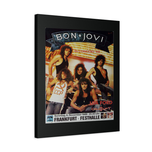 Kopie Von Bon Jovi New Jersey Frankfurt 1988 Canvas Print Poster
