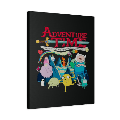 Time Adventure Time Finn Jake Cartoon Network Canvas Print Poster