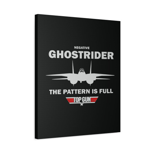 Top Gun Negative Rider Canvas Print Poster