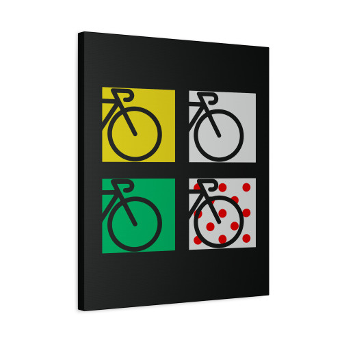 Tour France Cycling Race Canvas Print Poster