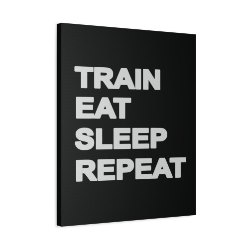 Training Gym Slogan Canvas Print Poster