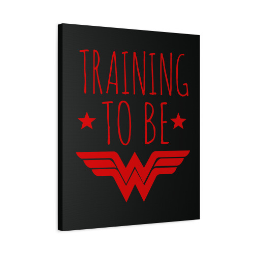 Training To Be Wonder Women Canvas Print Poster