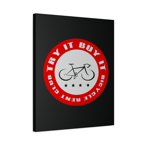 Try It By It Bike Club Bike Canvas Print Poster