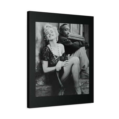 Tupac 2Pac Shakur Marilyn Monroe Canvas Print Poster
