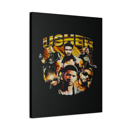 Usher Bootleg 90S Vintage Canvas Print Poster