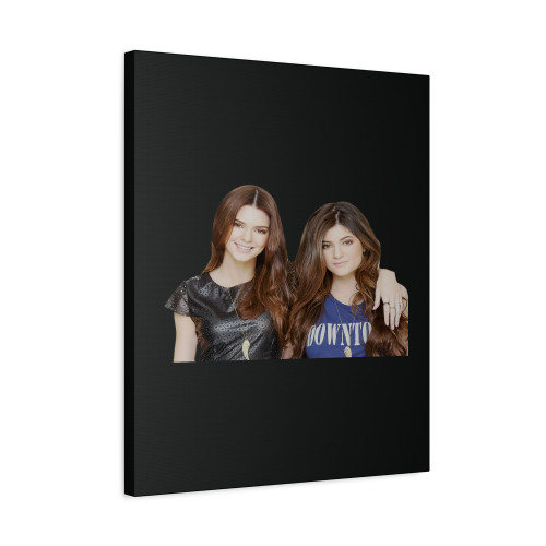 Kylie And Kendall Jenner Canvas Print Poster