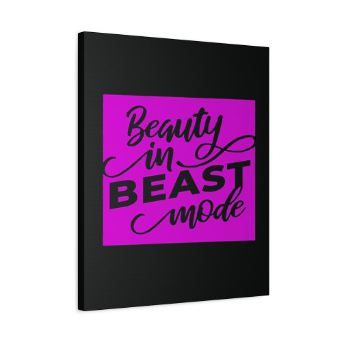 Ladies Beauty In Beast Mode Canvas Print Poster