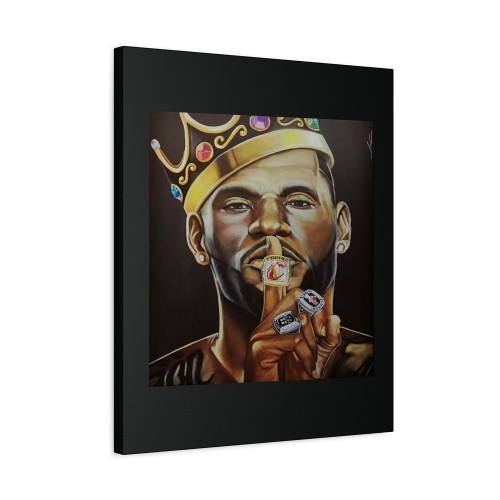 Lebron James The King Custom Art Canvas Print Poster