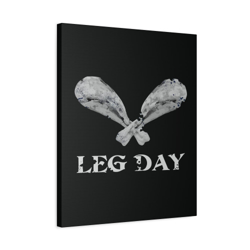 Leg Day Turkey Funny Thanksgiving Canvas Print Poster