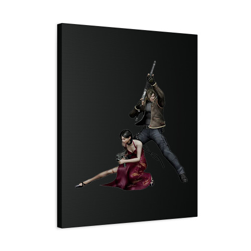 Leon And Ada Residence Evil 4 Canvas Print Poster