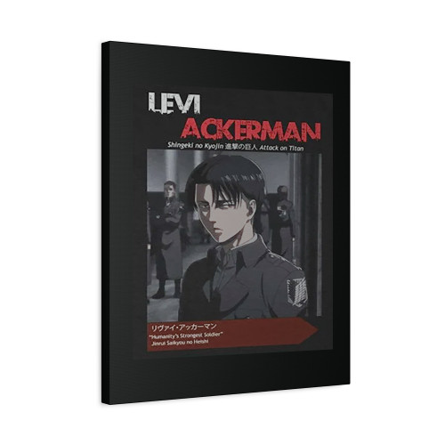 Levi Ackerman Attack On Titan Canvas Print Poster