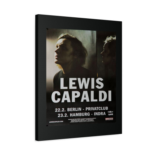 Lewis Capaldi Tough Tour 2018 Canvas Print Poster