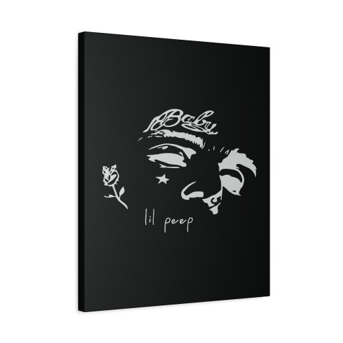 Lil Peep Rose Baby Hanes Canvas Print Poster