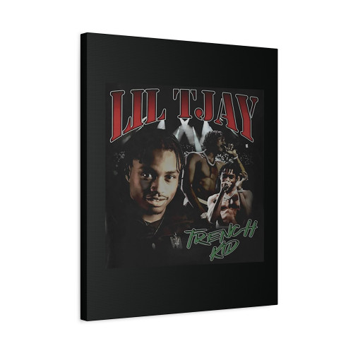 Lil Tjay 90S Vintage Trench Kid Canvas Print Poster