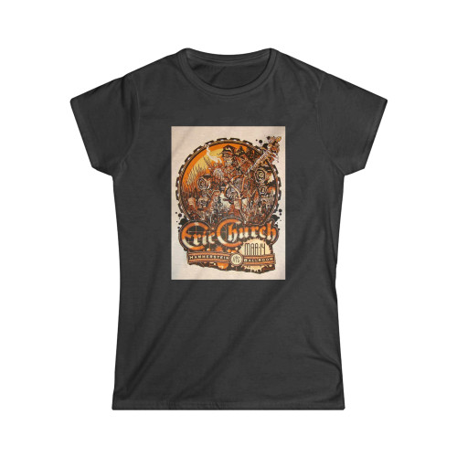2012 Eric Church Nyc Silkscreen Concert Poster Women's T-Shirt Tee