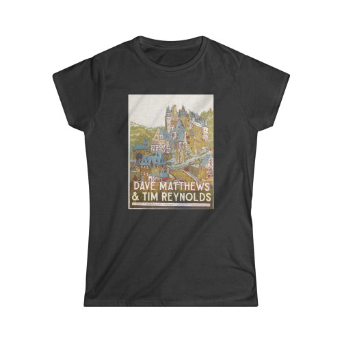 2017 Dave Matthews And Tim Reynolds Berlin Koln Silkscreen Concert Poster Women's T-Shirt Tee