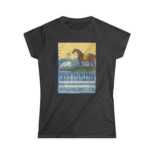 2018 Chris Stapleton Gilford Silkscreen Concert Poster Women's T-Shirt Tee