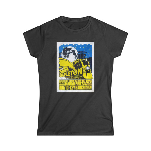 2019 Chris Stapleton Burgettstown Silkscreen Concert Poster Women's T-Shirt Tee