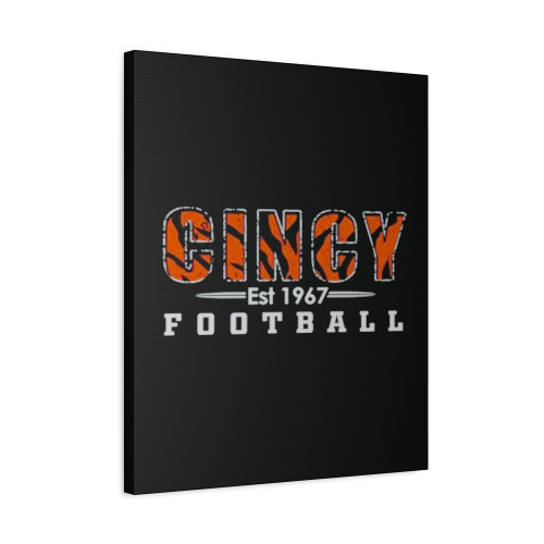 Vintage Cincinnati Football Est 1967 Canvas Print Poster