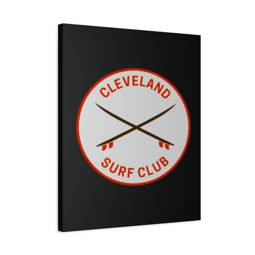 Vintage Cleveland Ohio Surf Club Canvas Print Poster