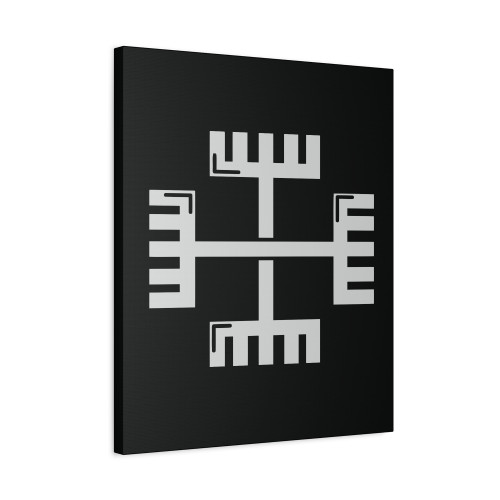 Vintage Comb Logo Canvas Print Poster