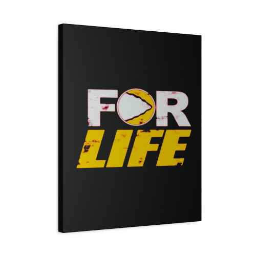 Vintage Kansas City Football For Life Canvas Print Poster