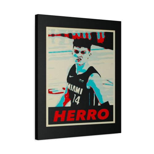 Vintage Nba Miami Heat Tyler Herro Canvas Print Poster