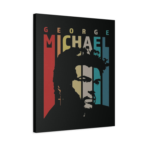 Vintage Retro George Michael Canvas Print Poster