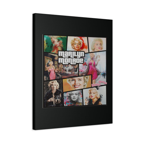 Vintage Retro Marilyn Monroe Gta Canvas Print Poster