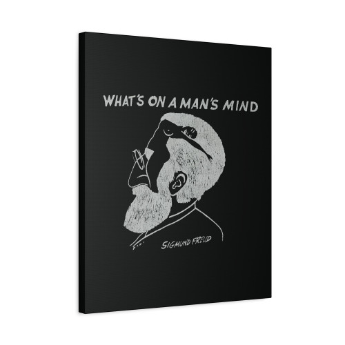 Vintage Sigmund Freud Whats On A Mans Mind Canvas Print Poster
