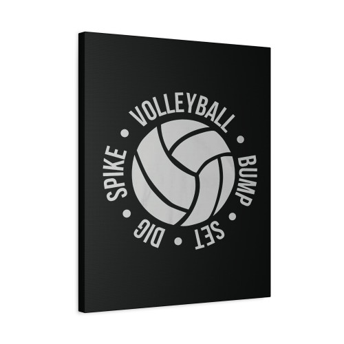 Volleyball Bump Set Dig Canvas Print Poster