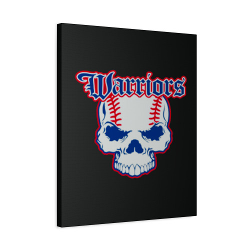 Warriors Baseball Logo Canvas Print Poster